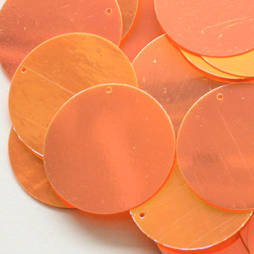 30mm Paillette Crystal Opaque Tangy Tangerine 500 count