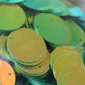 20mm Paillette Crystal Opaque Christmas Green