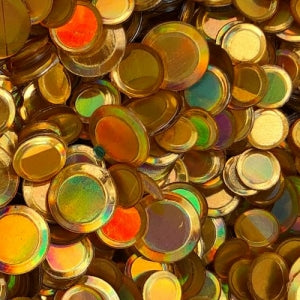 Hologram Confetti Gold
