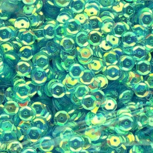 6mm Slightly Cupped Crystal Iris Bali Breeze 100 Grams