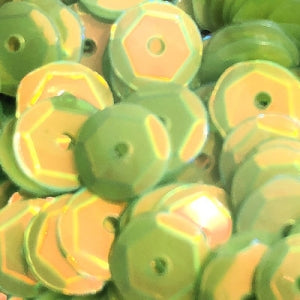 10mm Slightly Cupped Opalescent Margarita 100 Grams