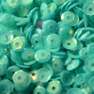 5mm Slightly Cupped Opalescent Lanai 100 grams