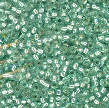 11/0 Bead Silver Lined Mint 100 grams