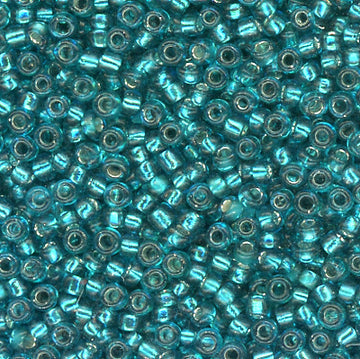 11/0 Bead Silver Lined Turquoise 450 grams