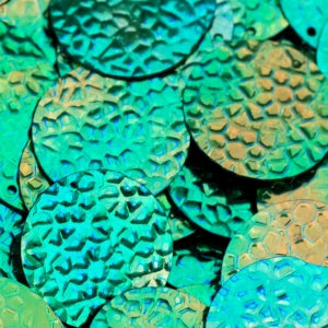 20mm Crystal Metallic Paillette Atlantis