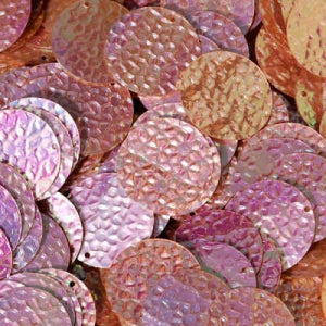 20mm Crystal Metallic Paillette Rose Gold