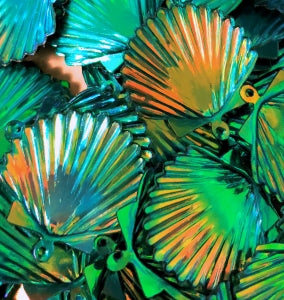 22mm Shell Crystal Metallic Atlantis