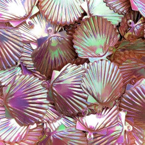 22mm Shell Crystal Metallic Rose Gold