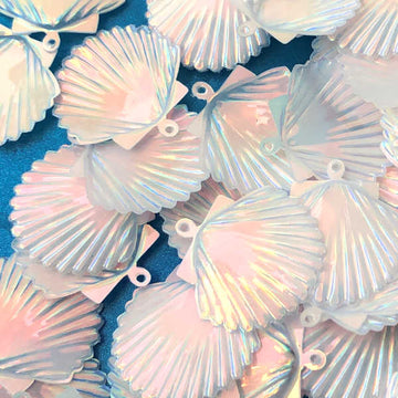 22mm Opalescent Shell White Opal