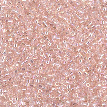 Delica 11/0 Transparent Pink Mist AB