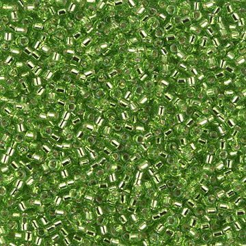 Delica 11/0 Silver Lined Crisp Apple/Lime
