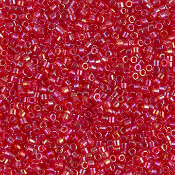 Delica 11/0 Transparent Strawberry AB