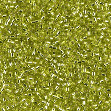 Delica 11/0 Silver Lined Chartreuse