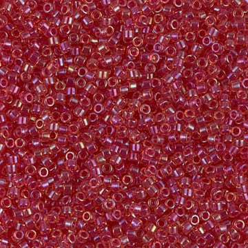 Delica 11/0 Light Cranberry Lined AB