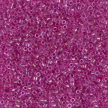Delica 11/0 Fuchsia Lined Rainbow