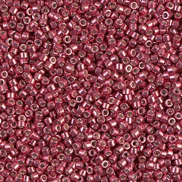 Delica 11/0 Galvanized Light Cranberry