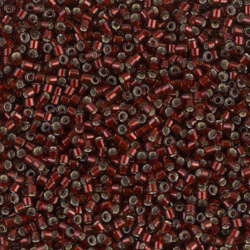 Delica 11/0 Silver Lined Dark Cranberry