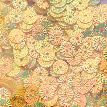 6mm Embossed Crystal Opaque Marigold 50 grams