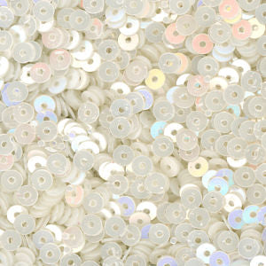 4mm Flat Opaque Ivory Moonlight 100 grams