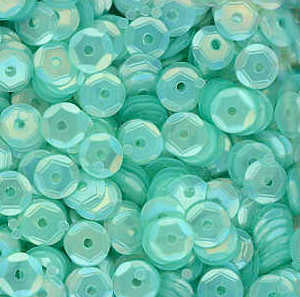 5mm Slightly Cupped Satin Pale Sea Green
