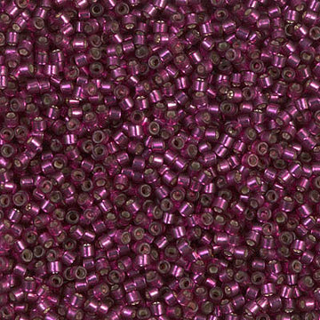 Delica 11/0 Silver Lined Dark Rose