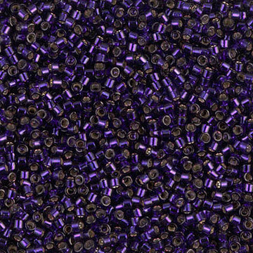 Delica 11/0 Silver Lined Dark Purple