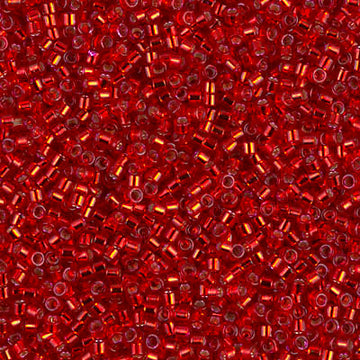 Delica 11/0 Silver Lined Red