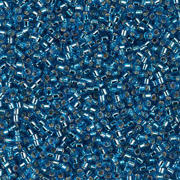 Delica 11/0 Silver Lined Capri Blue