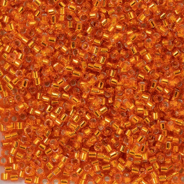 Delica 11/0 Silver Lined Orange