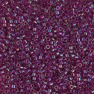 Delica 11/0 Fuchsia Lined Amethyst Rainbow