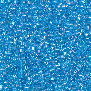 Delica 11/0 Transparent Ocean Blue AB