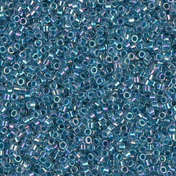 Delica 11/0 Slate Blue Lined Crystal AB