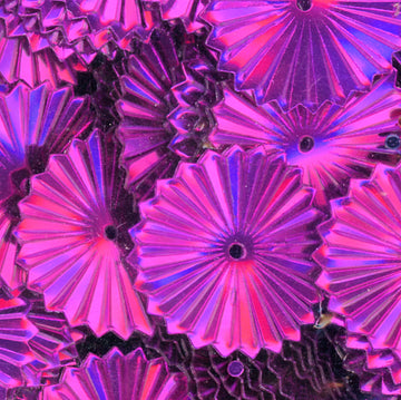 16mm Metallic Sunburst Fuchsia 1000 count