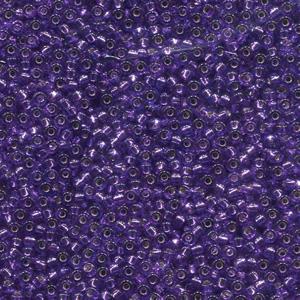 11/0 Miyuki Silver Lined Purple 24-gram tube