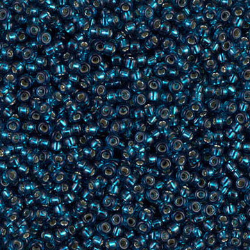 11/0 Miyuki Dyed Silver Lined Blue Zircon 24-gram tube