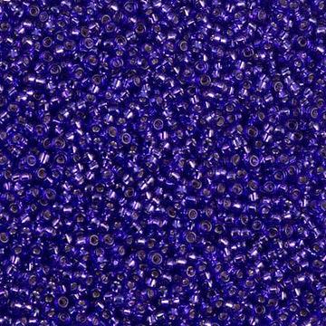 11/0 Miyuki Dyed Silver Lined Red Violet 24-gram tube