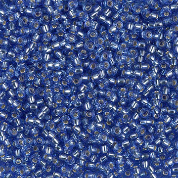 11/0 Miyuki Silver Lined Dk. Cornflower Blue 24-gram tube