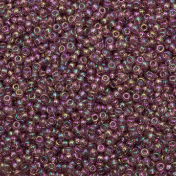 11/0 Miyuki Transparent Dk. Amethyst AB 24-gram tube