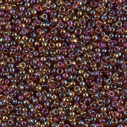 11/0 Miyuki Transparent Topaz AB 24-gram tube