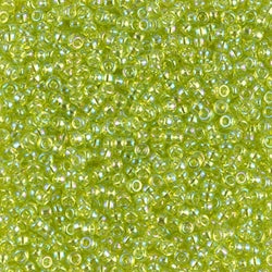 11/0 Miyuki Transparent Chartreuse AB 24-gram tube