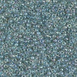 11/0 Miyuki Seafoam Lined Crystal AB 24-gram tube