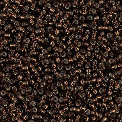 11/0 Miyuki Silver Lined Root Beer 24-gram tube