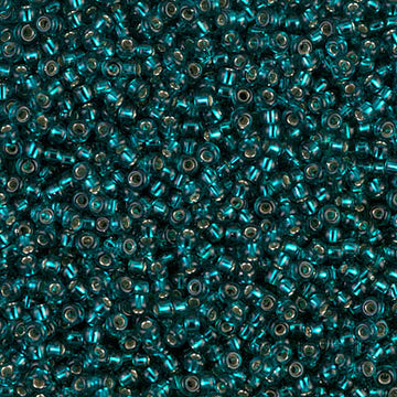 11/0 Miyuki Silver Lined Dark Teal 24-gram tube