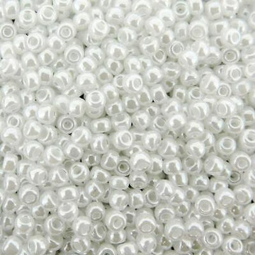 11/0 Miyuki White Ceylon 24-gram tube