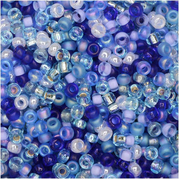 11/0 Miyuki Blues Mix 24-gram tube