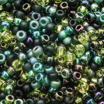 11/0 Miyuki Evergreen Mix 24-gram tube
