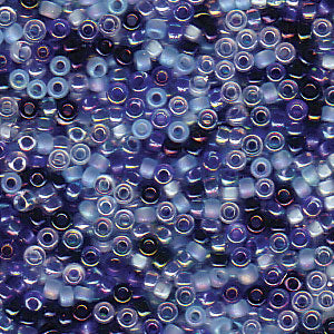 15/0 Miyuki Blue Tones Mix
