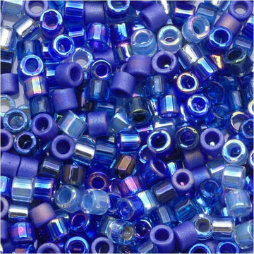 Delica 10/0 Blue Tones Mix