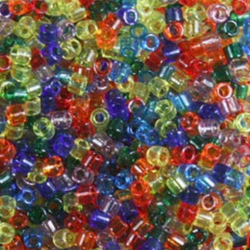 Delica 10/0 Transparent Rainbow Mix