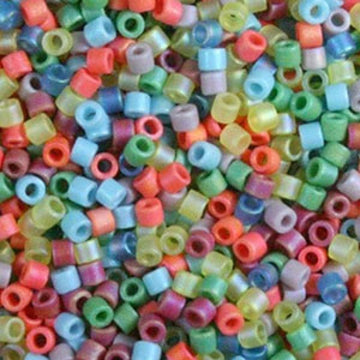Delica 10/0 Matte Rainbow Mix